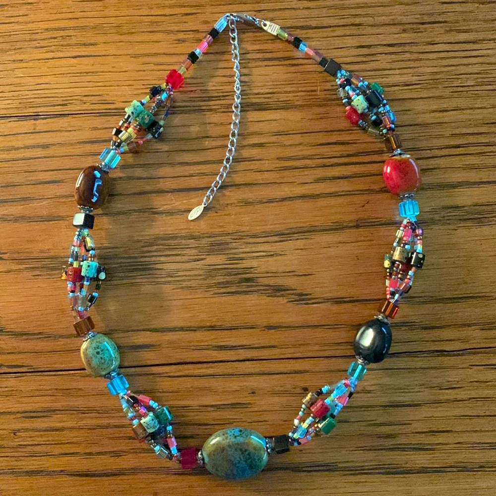 Women’s multi color beaded necklace